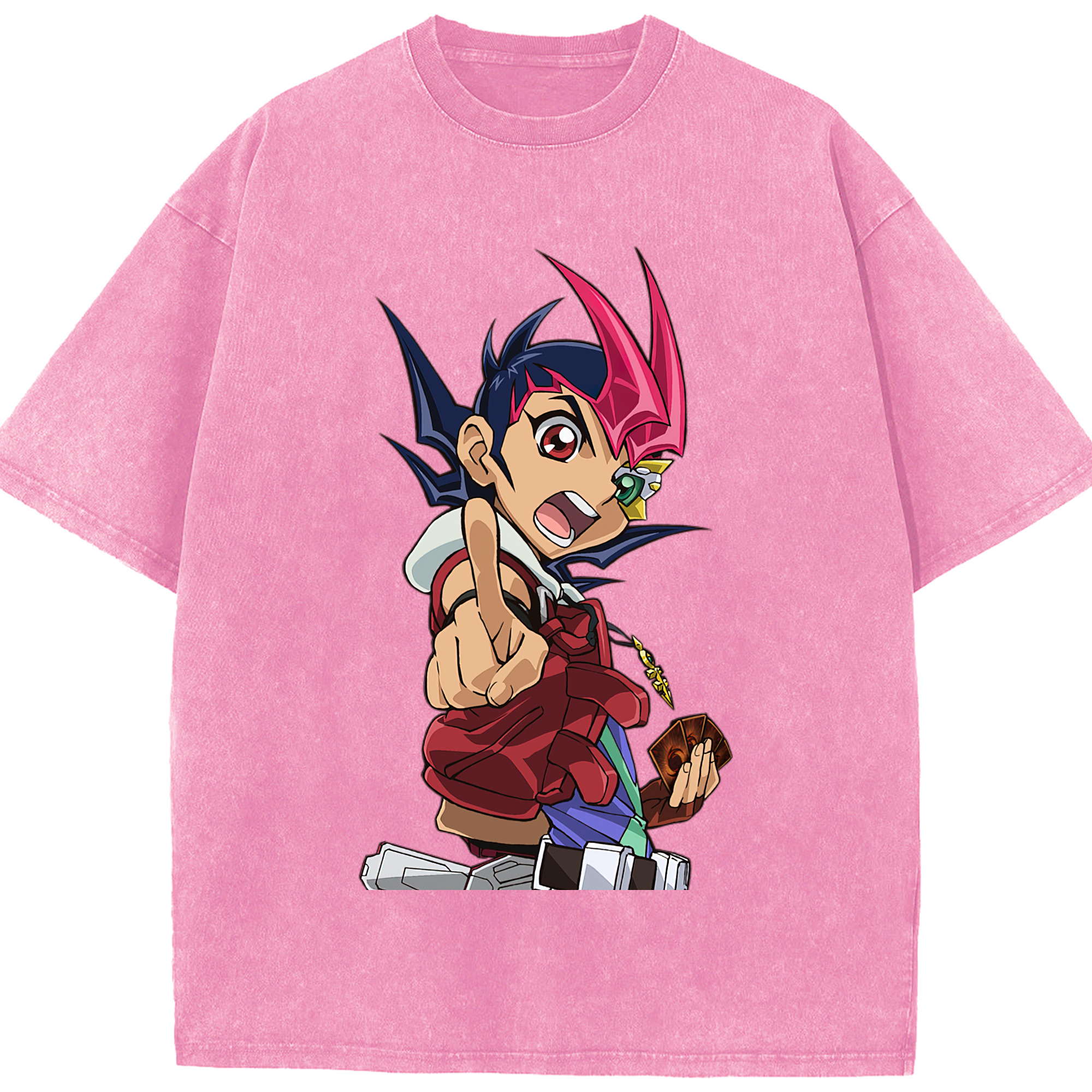 （画像用） 遊☆戯☆王 Yu-Gi-Oh! 綿100% ヴィンテージ風 半袖Tシャツ（フロントプリント）